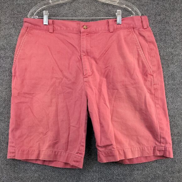 Jos. A. Bank Mens Chino Shorts Pink Size 38 Cotton Slash Pockets - Picture 2 of 11